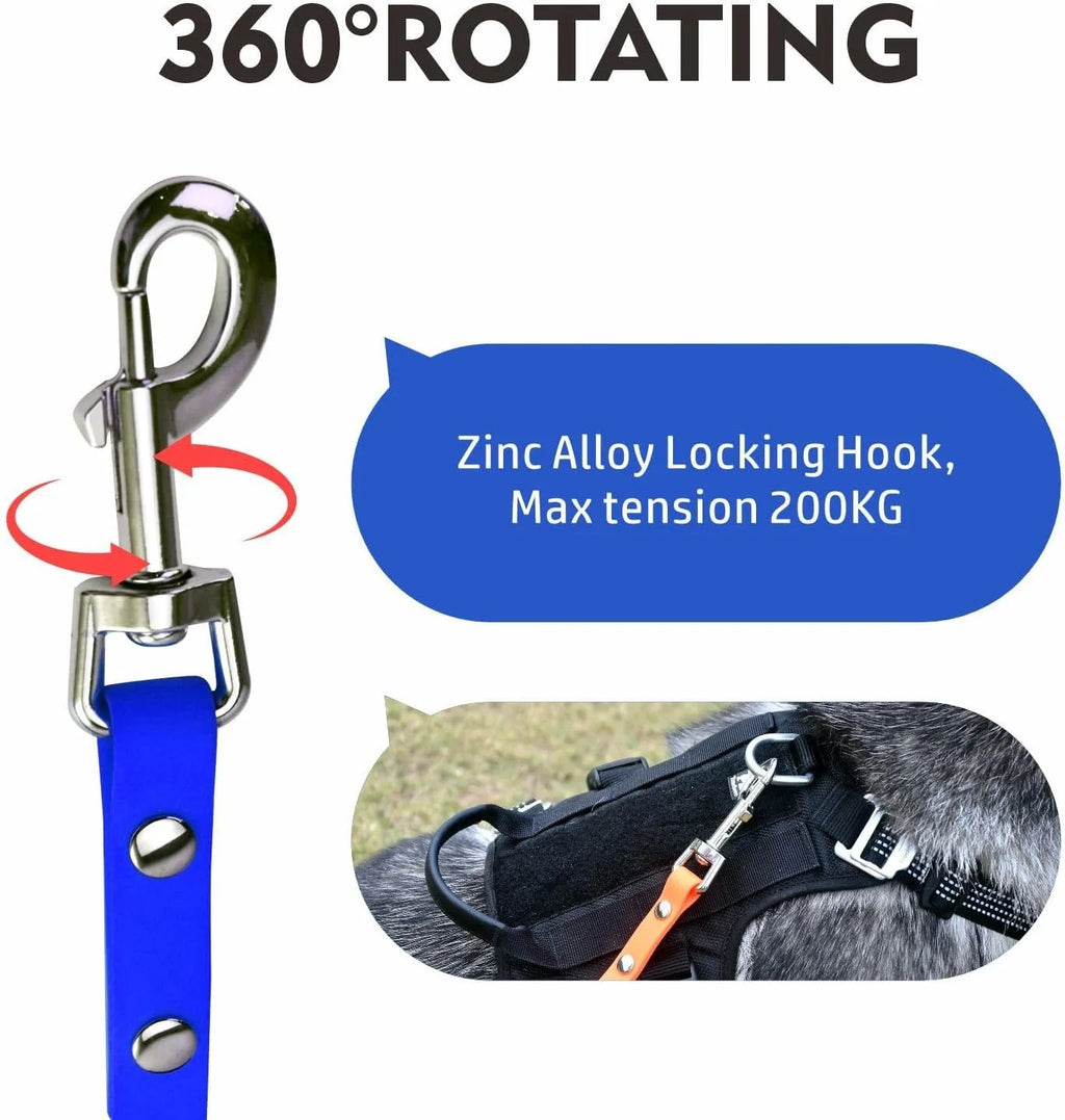 Waterproof PVC Dog Long Leash – Durable Easy-Clean Training & Recall Lead for Small to Large Dogs, 10 ft (3 m), 16 ft (5 m), 33 ft (10 m), 50 ft (15 m)